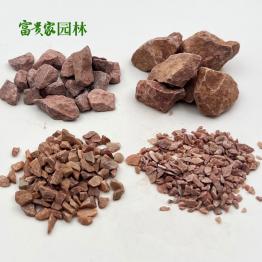 厂供红色石子 红砾石 鸡血红卵石园林绿化景观路用水磨石