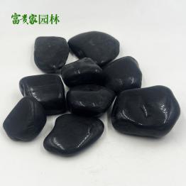 富贵家天然黑色雨花石 5-8公分铺路鹅卵石厂家 支五彩卵石持定制