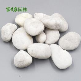白色鹅卵石 铺路装饰玩耍用小石子 自然雨花石