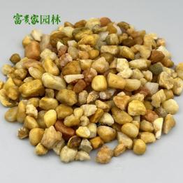 黄色水磨石 庭院铺面用黄卵石 无机水磨地板黄石子 规格齐全