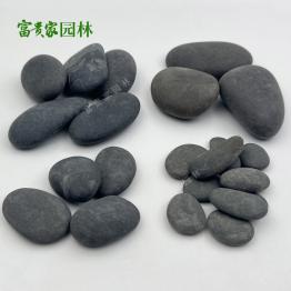  灰色鹅卵石 铺路黑色鹅卵石批发
