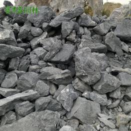 富贵家石业 黑山石 枯山水景观石 鱼池驳岸园林假山黑石批售