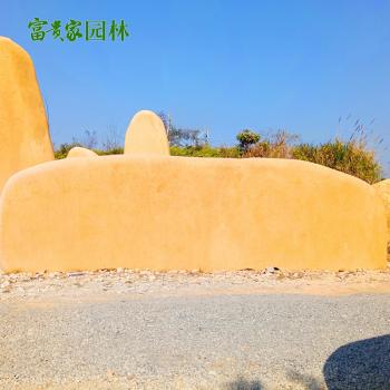 森林景观黄蜡石 刻字风景石标识招牌石厂